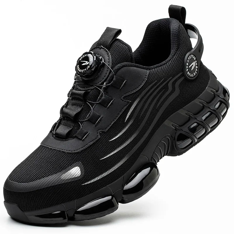 Men’s Rotating Button Safety Shoes – Anti-Smash & Anti-Puncture